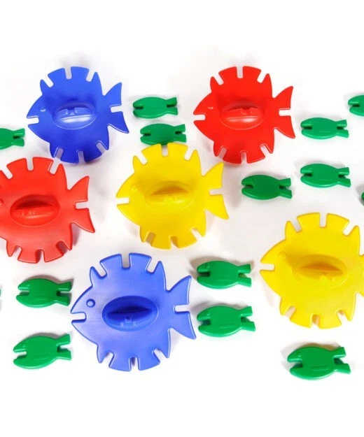 30pcs Giant Outdoor Fish Connect Games Kids Toys Garden Patio Family Fun Gift - Image 1