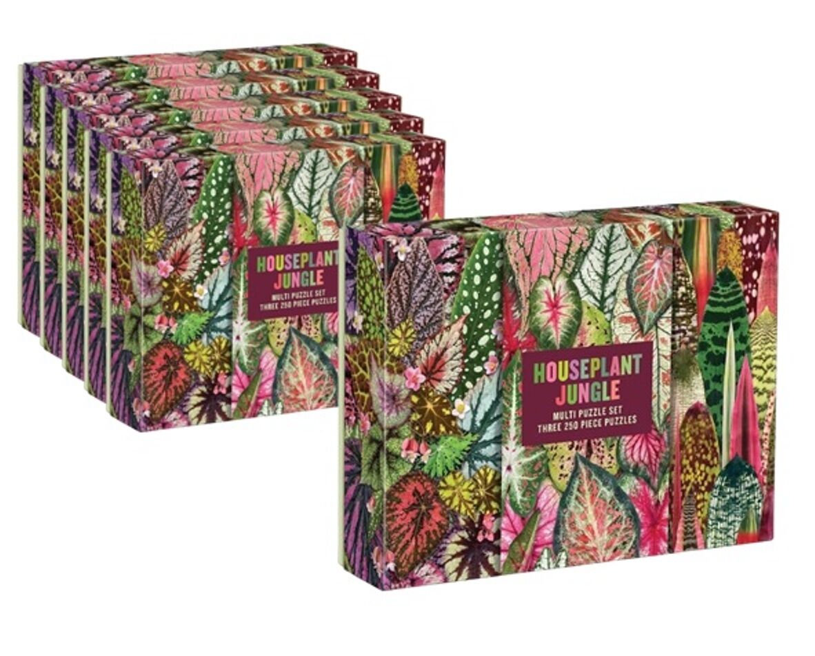 6 x Galison Houseplant jungle 250pcs Jigsaw Puzzle Mind Relaxing Games - Image 1